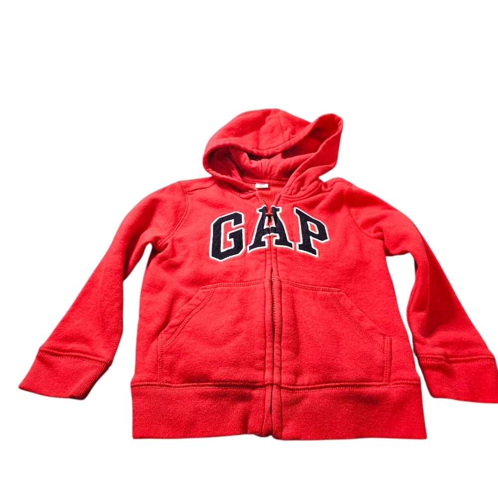 GAP Kids Vibrant Red Zip-Up Hoodie
